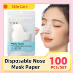 100Pcs Disposable Nose Mask Paper for Blackhead & Pore Cleansing