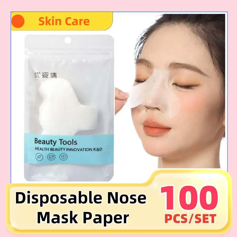 100Pcs Disposable Nose Mask Paper for Blackhead & Pore Cleansing Main image