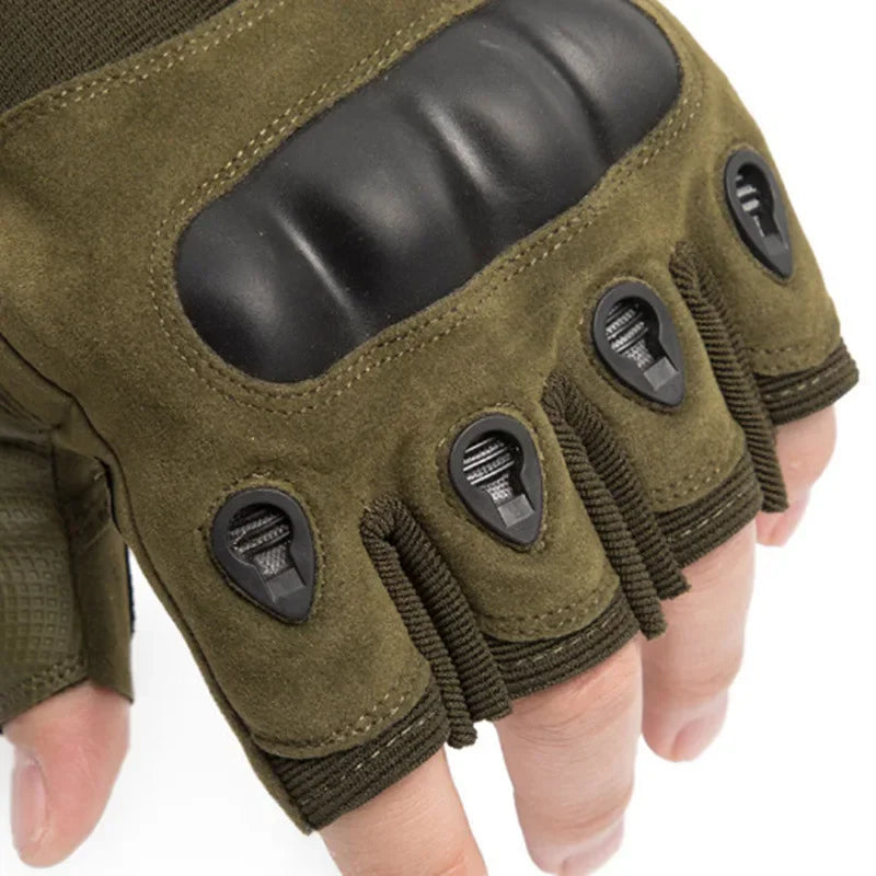 Tactical Gloves Anti Slip Half Finger Gym Fitness Wear Resistant Grips