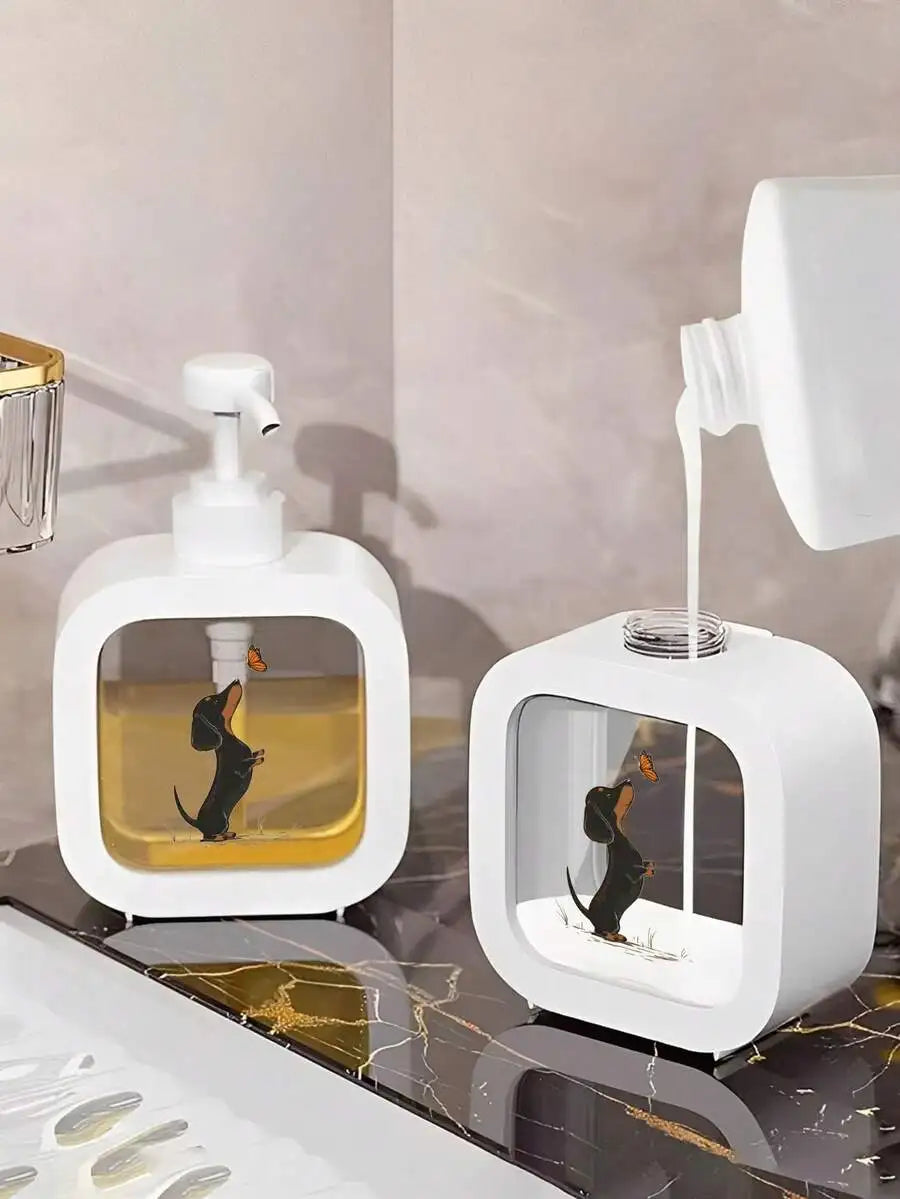 Cute Dachshund Soap Dispenser Dog Design Kitchen & Bathroom Pump Bottle Main image