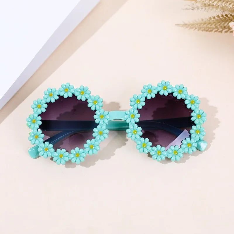 Kids Flower Sunglasses | Cute Daisy Round Shades for Children