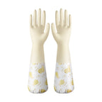 Winter Waterproof Rubber Gloves Fleece Lined Work Gloves