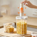 Vacuum Sealed Coffee Storage Jar Airtight Canister for Coffee, Tea & Cereals
