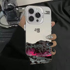 Snow Mountain Sunset Electroplate Case for iPhone 11 12 13 14 15 16 17