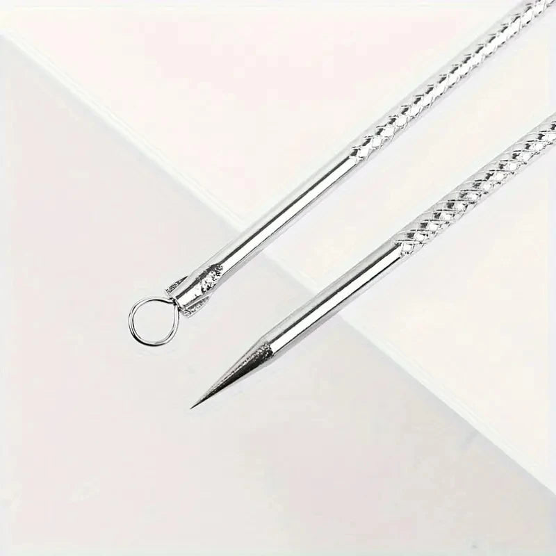 Stainless Steel Blackhead Remover Tool – Acne Pore Extractor Needle