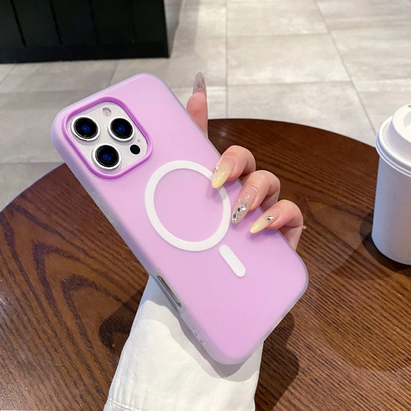 Candy Matte MagSafe Case for iPhone 11 12 13 14 15 16 17 Pro Max