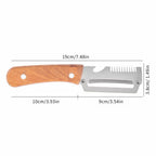 Multifunctional 3-in-1 Stainless Steel Peeler – Slicer & Shredder Tool
