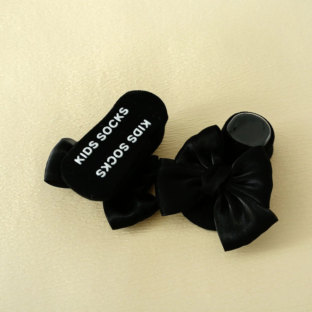 Baby Girl Bow Ankle Socks Soft Cotton Anti-Slip Toddler Socks