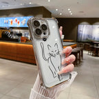 Cute Cartoon Cat Case for Xiaomi 14 15 15T 17T Pro Poco F5 F7 F8 X7