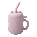 Baby Silicone Straw Cup Leakproof Snack Container