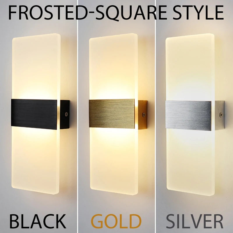 Modern Acrylic LED Wall Lamp Nordic Bedside Light