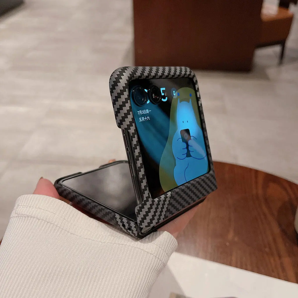 Premium Carbon Fiber Phone Case for Motorola Razr 70 60 50 Ultra