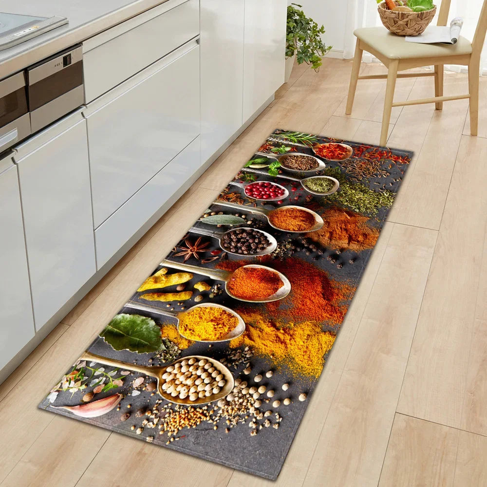 High-End Kitchen Rug Waterproof Non-Slip Washable Entrance Doormat