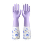 Winter Waterproof Rubber Gloves Fleece Lined Work Gloves