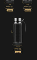 Glass Oil Bottle & Seasoning Set Leakproof Soy Sauce & Vinegar Pot