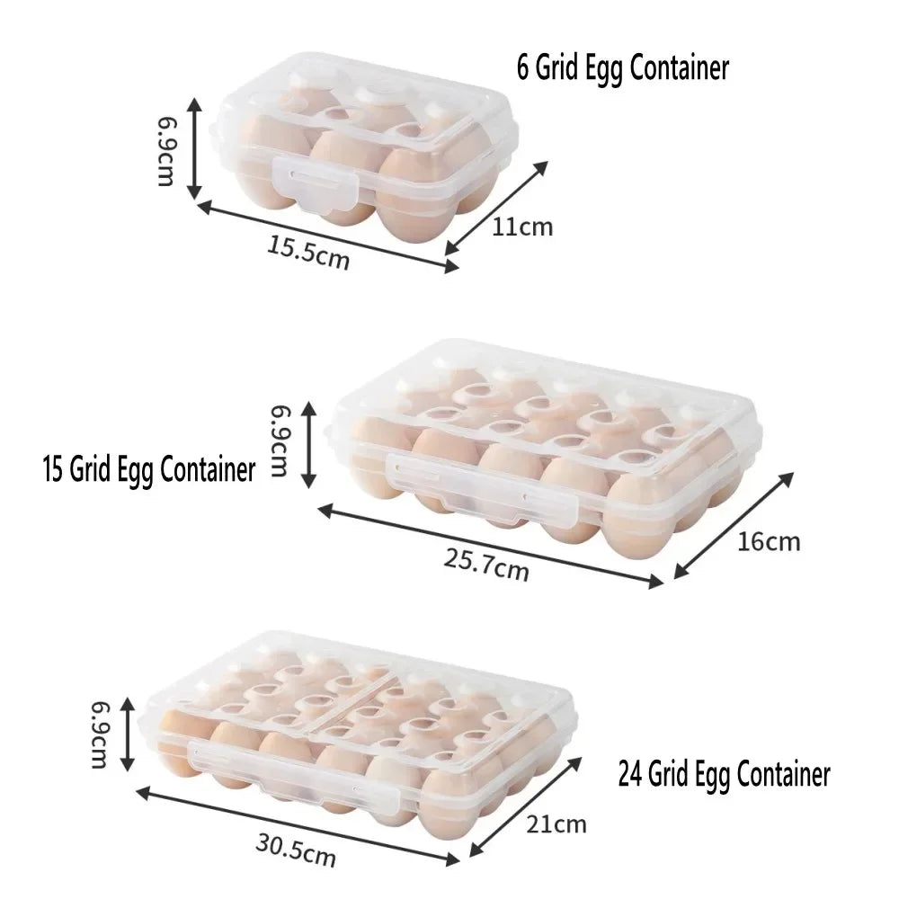 Portable Egg Storage Box Fridge Egg Holder
