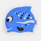 Kids Silicone Swimming Cap Waterproof No-Pull Hair Swim Hat