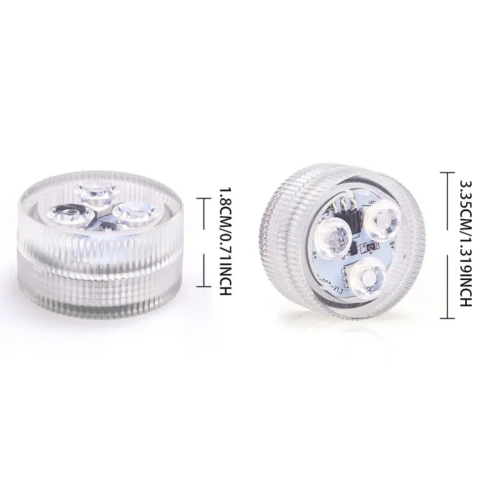 Mini LED Tea Lights with Remote Decorative Submersible Lamps