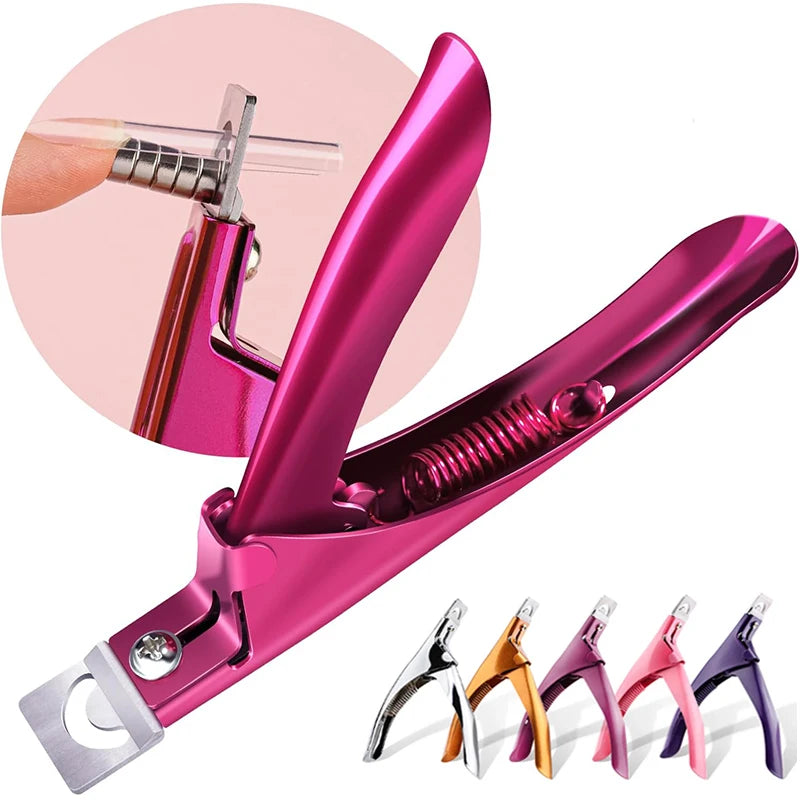 Professional Fake Nail Cutter U Type Acrylic Nail Tip Trimmer Tool