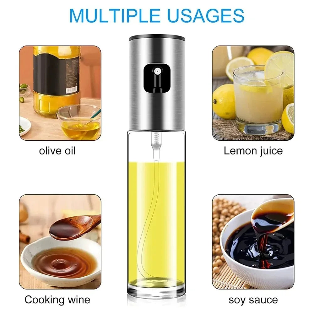 Glass Oil Sprayer for Cooking Olive Oil Spray Bottle for BBQ & Salad