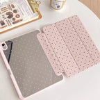 Black Polka Dots Trifold Case for iPad Air Pro Mini 10.2 10.9 Cover