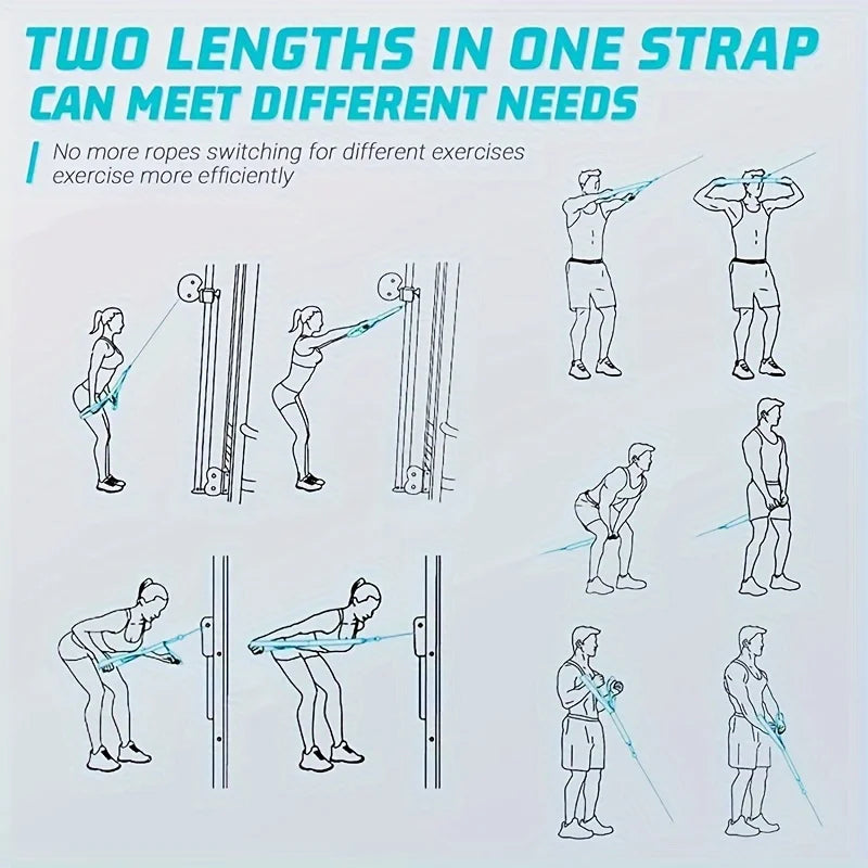 Triceps Rope Cable Attachment for Biceps Workout Gym Training Rope
