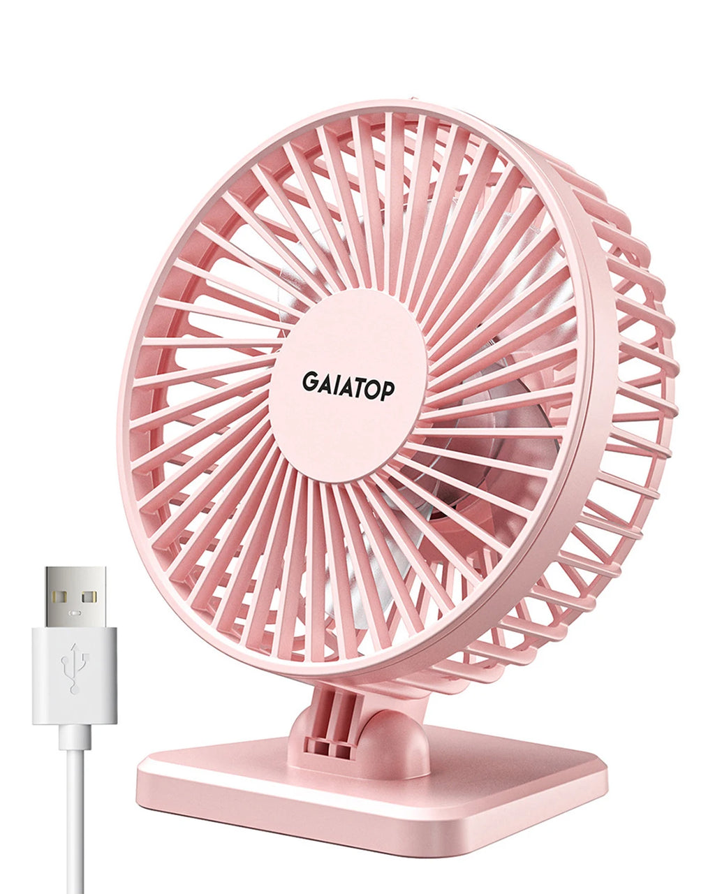 GAIATOP Mini USB Desktop Fan Quiet 3-Speed Office Fan
