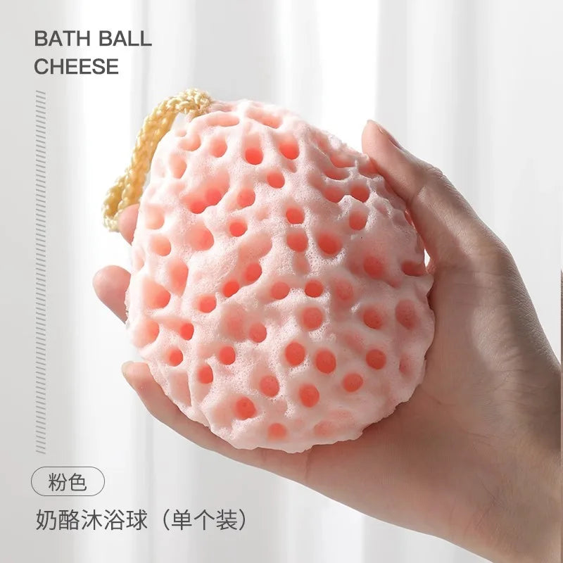 Cheese Bath Ball Super Soft Honeycomb Baby Bath Sponge