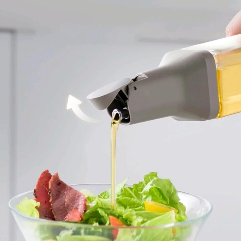 500ML Glass Oil Bottle Leakproof Olive Oil & Condiment Dispenser Container