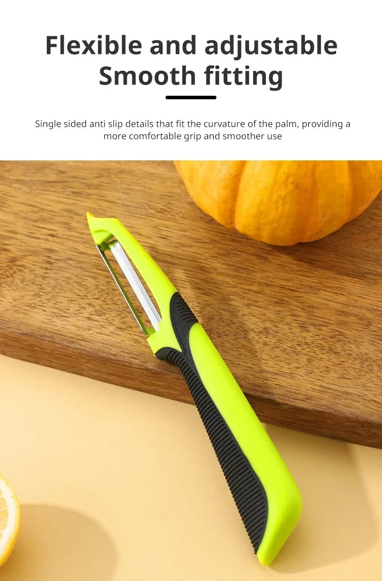 Stainless Steel Vegetable Peeler Anti Slip Handle Fruit & Potato Scraper