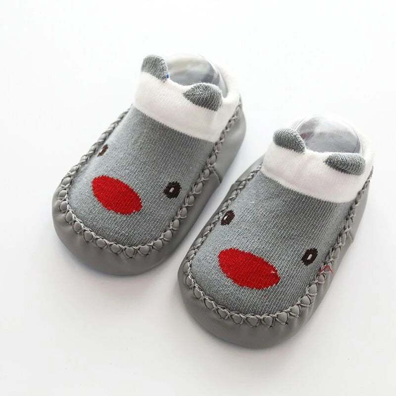Baby Socks Slippers Rubber Sole Anti-Slip Indoor Shoes for Toddlers
