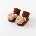 Cute Cartoon Bear Baby Socks Soft Anti-Slip Winter Cotton Socks
