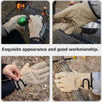 Heat-Resistant BBQ Gloves – Anti-Scald Protective Camping Gloves (1 Pair)