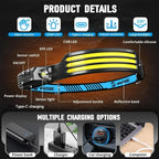 USB Rechargeable Induction COB LED Headlamp Waterproof