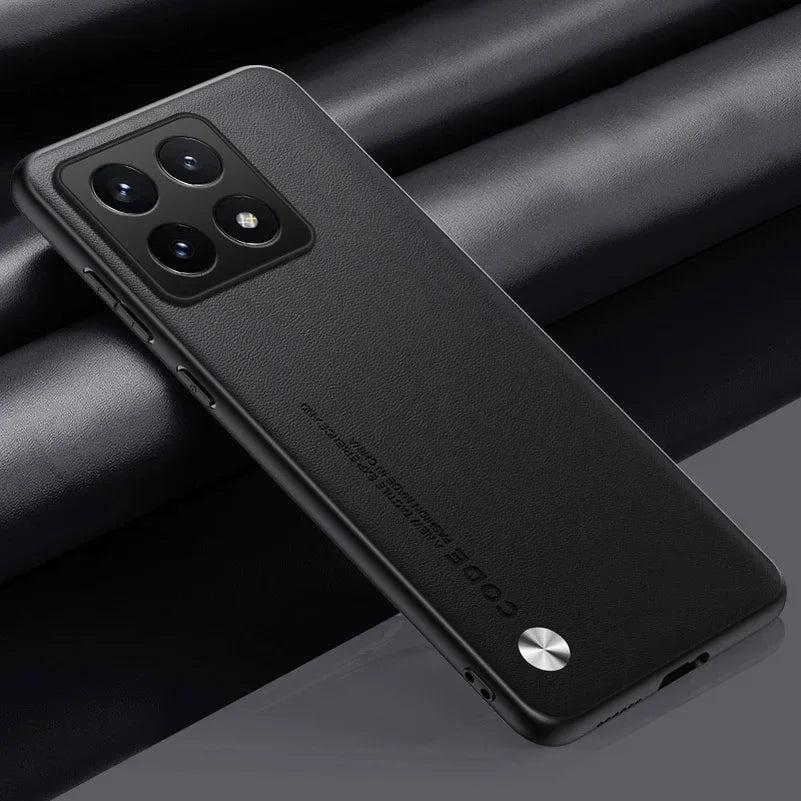 PU Leather Soft Matte Case for Xiaomi 13T 14T 15T 17T Ultra Pro Cover