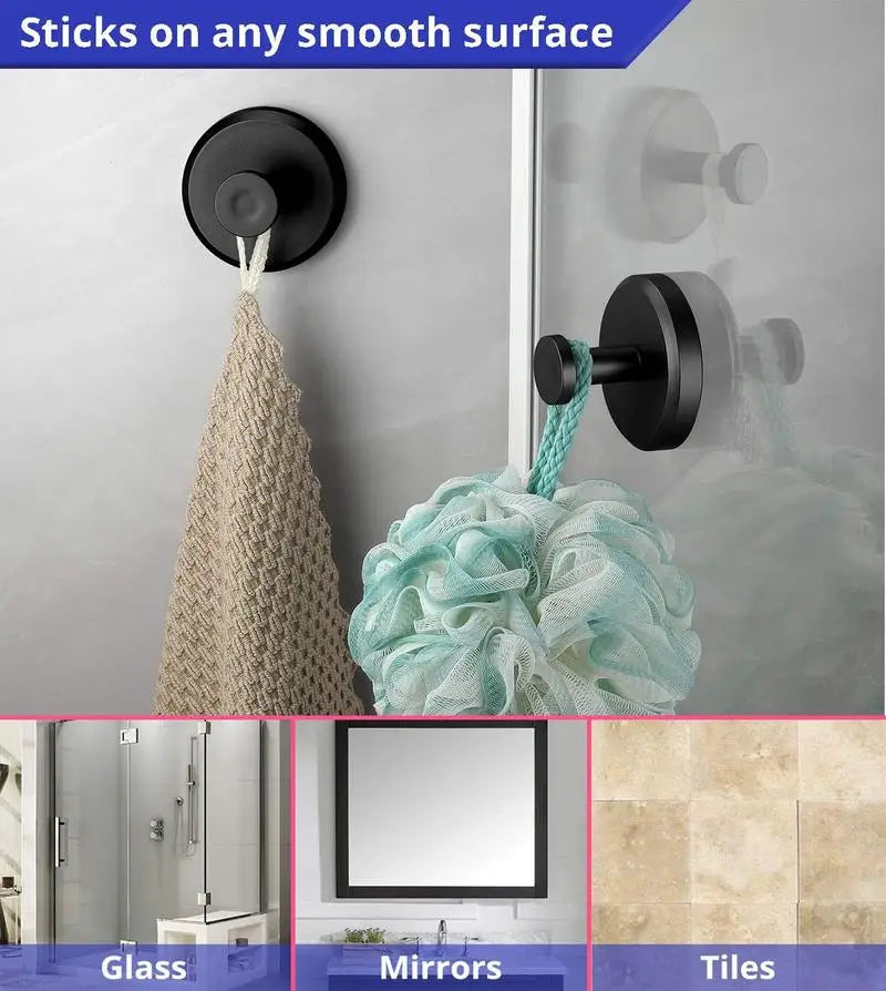 Stainless Steel Suction Cup Hook Reusable Waterproof Wall Hook