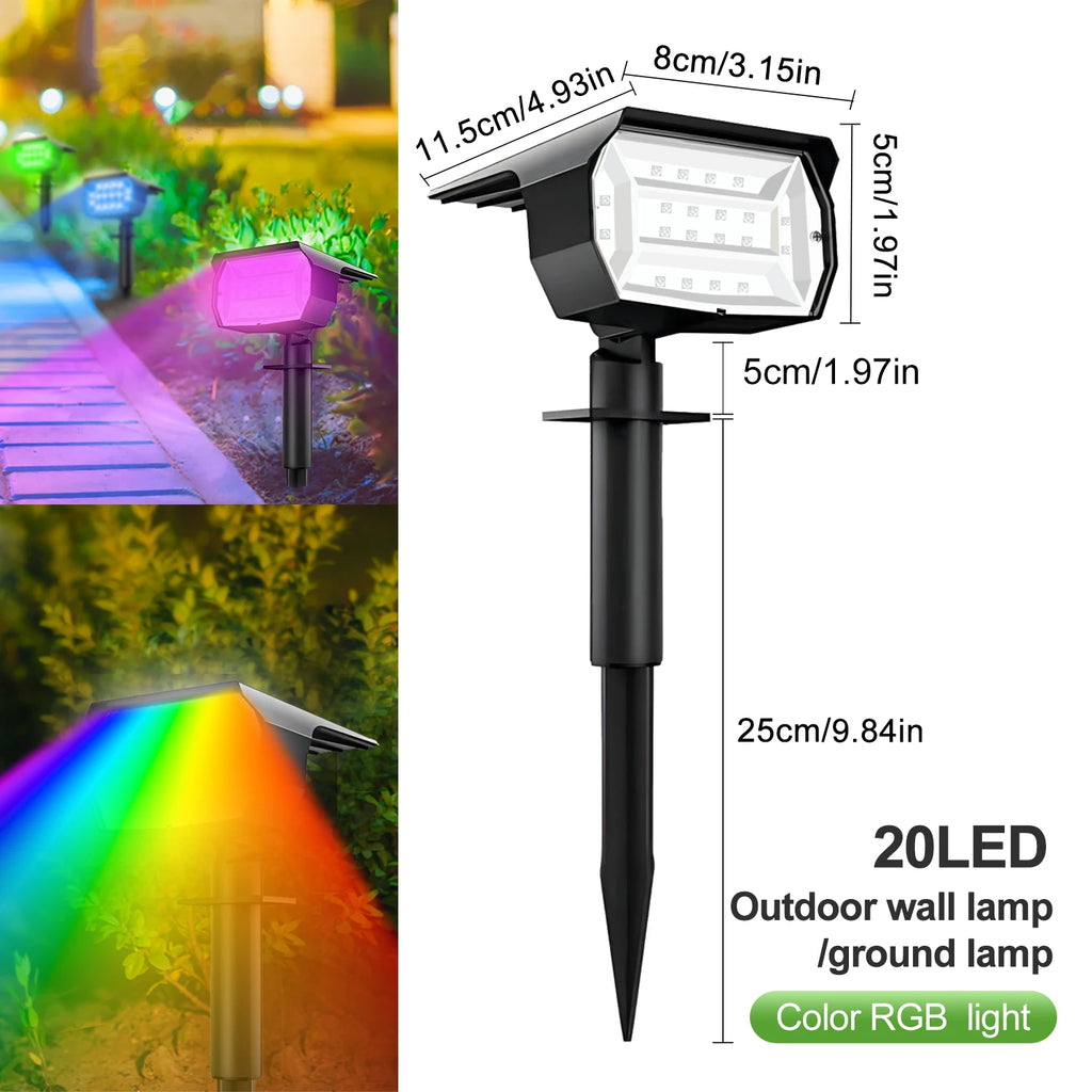 72/68 LED Solar Landscape Lights