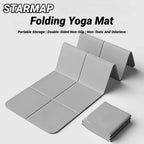 Foldable TPE Yoga Mat Eco Friendly Travel Non-Slip Pilates Workout