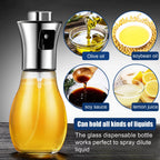 RAFFORD 200ML Oil Sprayer for Cooking Olive Oil Mister for Air Fryer & BBQ