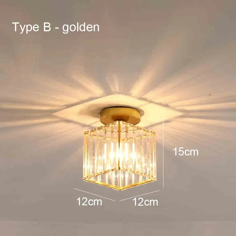 Nordic LED Acrylic Ceiling Lamp 3 Color Home Light