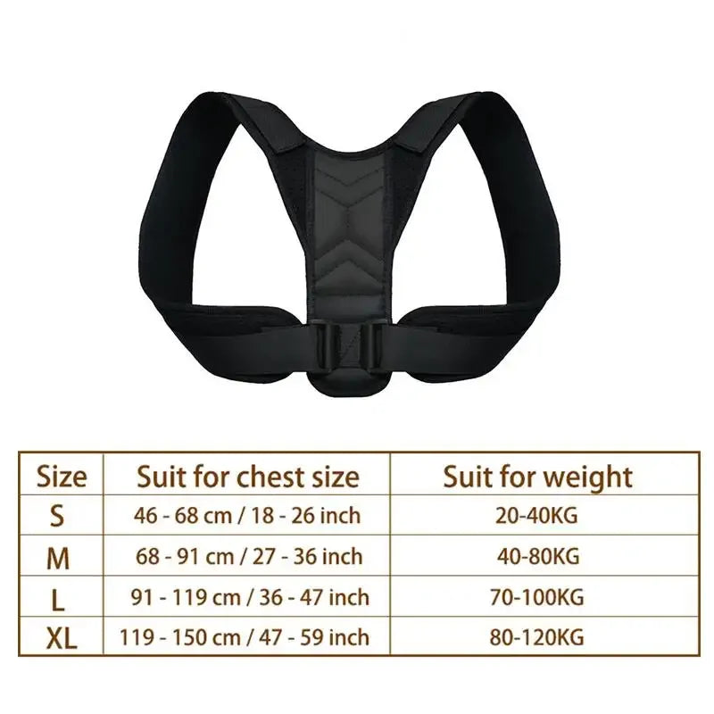 Adjustable Clavicle Posture Brace Back Shoulder Support Belt