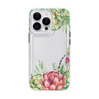 Aesthetic Flower Clear Case for iPhone 11 12 13 14 15 16 Pro Max