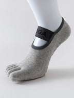 Women Five Toe Yoga Socks Non Slip Grip Pilates Fitness Barre Dance