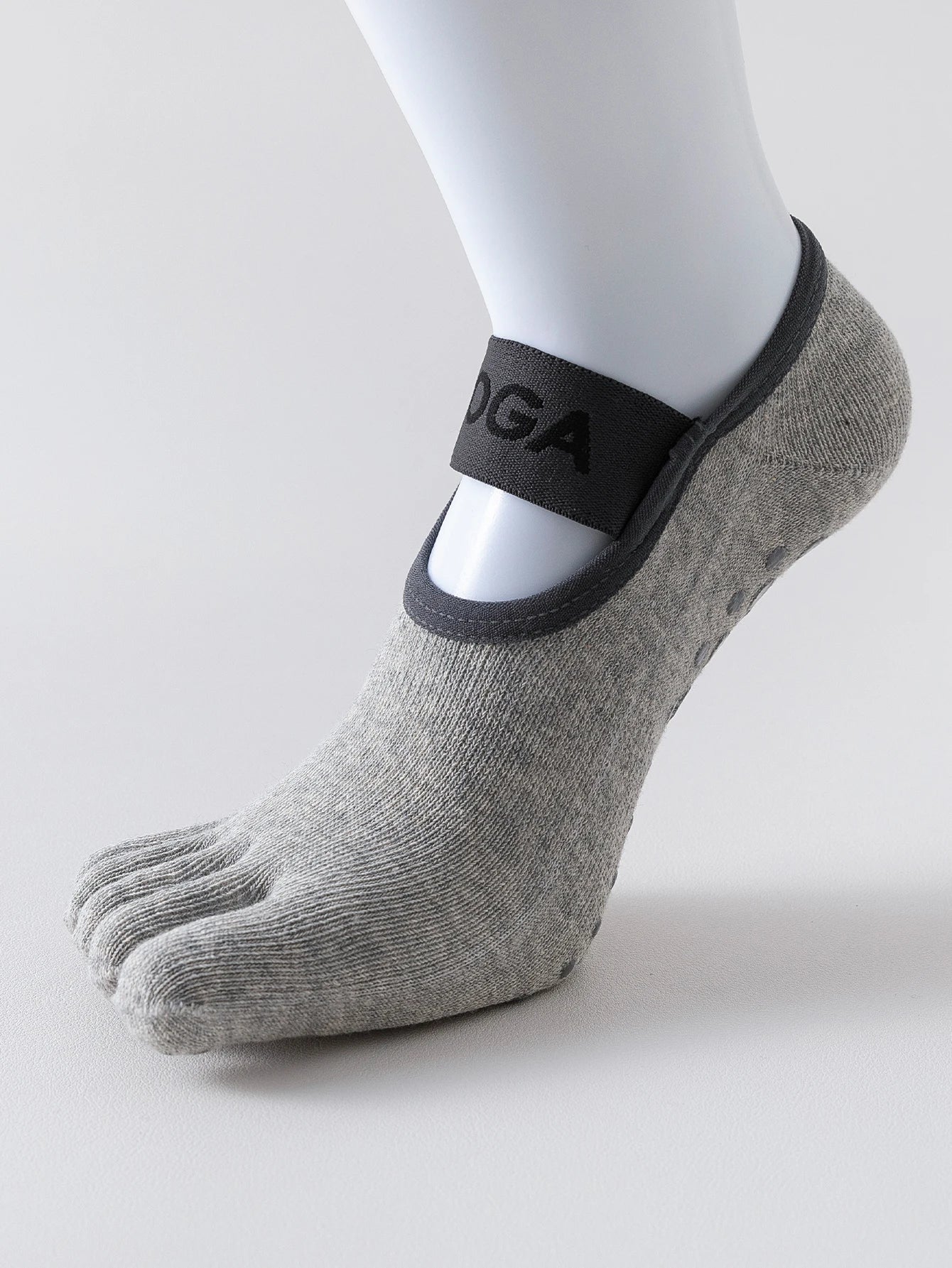 Women Five Toe Yoga Socks Non Slip Grip Pilates Fitness Barre Dance