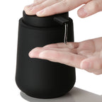 Matte Black Liquid Soap Dispenser 11oz Modern Bathroom & Kitchen Pump Bottle