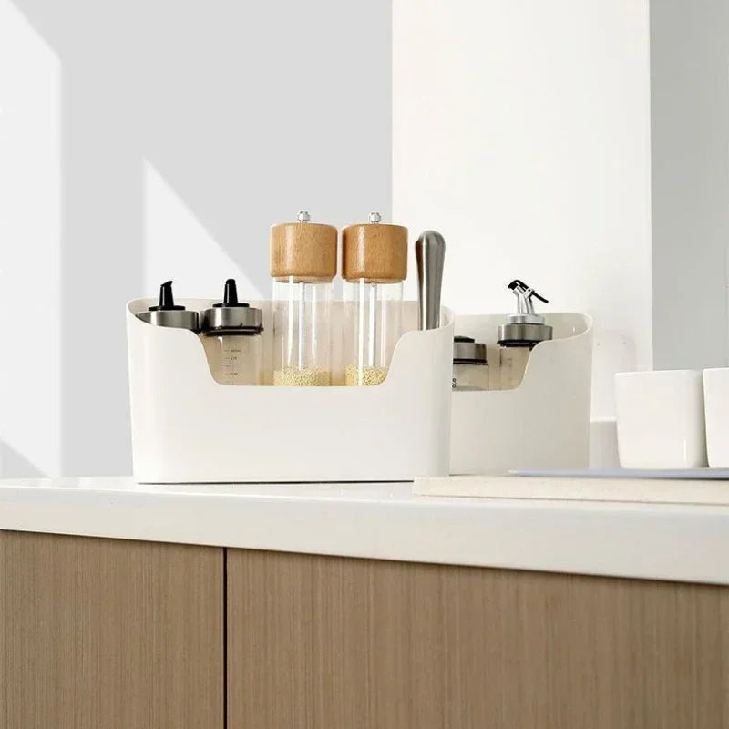 Wall-Mounted Adhesive Storage Rack Under Sink Cabinet Organizer Main image