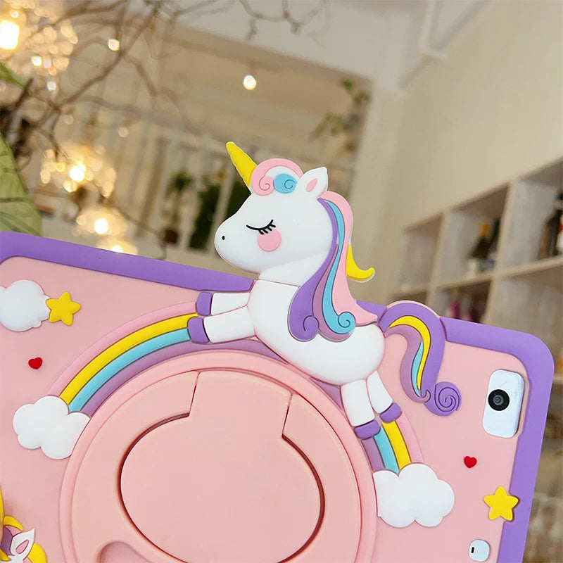 Cartoon Horse iPad Case A19 A16 12th 10th Air 4 5 Pro 11 Cover