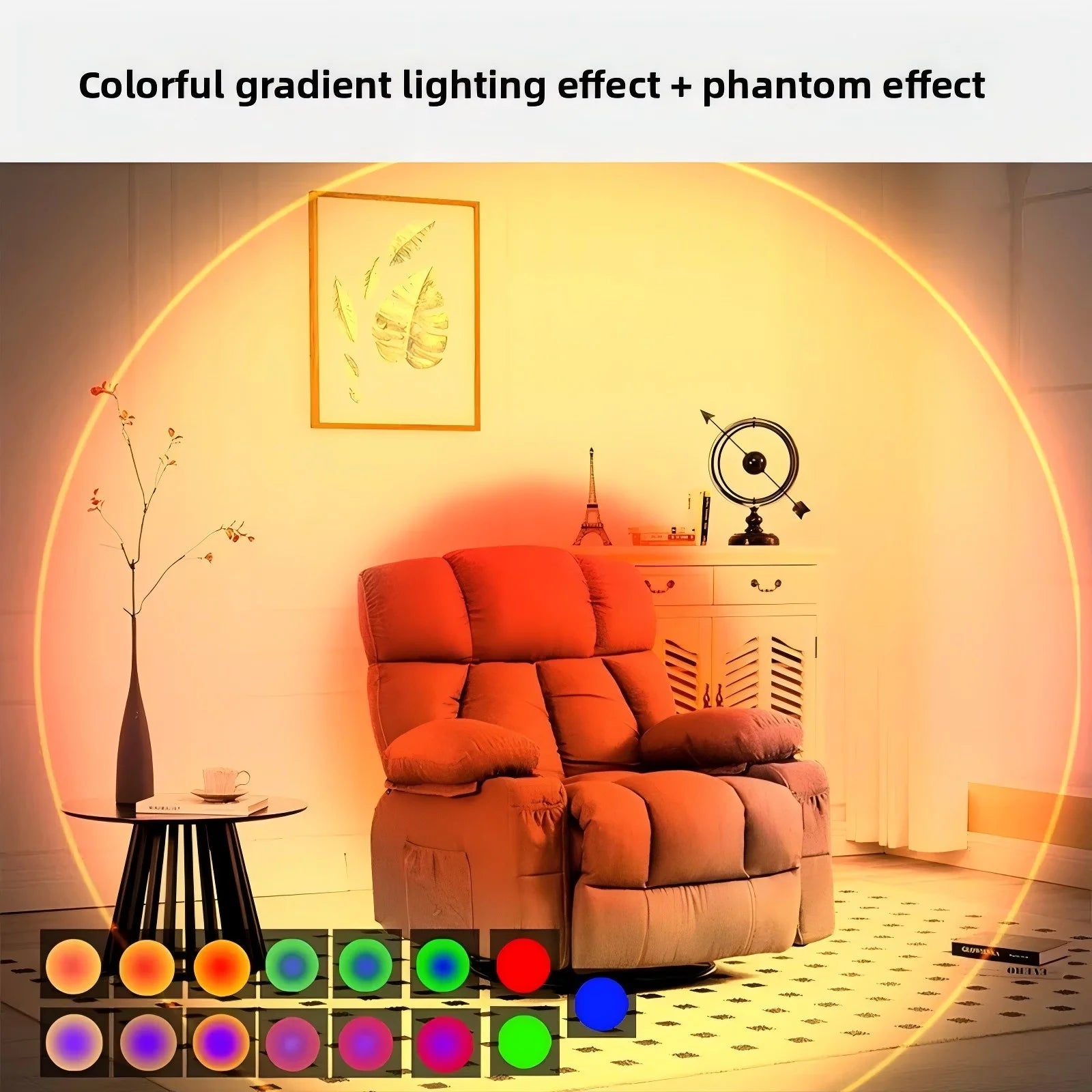 RGB Motion Sensor LED Night Light for Hallway, Cabinet & Stairs