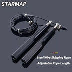 Aluminium Handle Speed Jump Rope Ball Bearing Wire Skipping Fitness