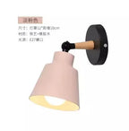 Nordic Solid Wood LED Wall Lamp Modern Bedside Light